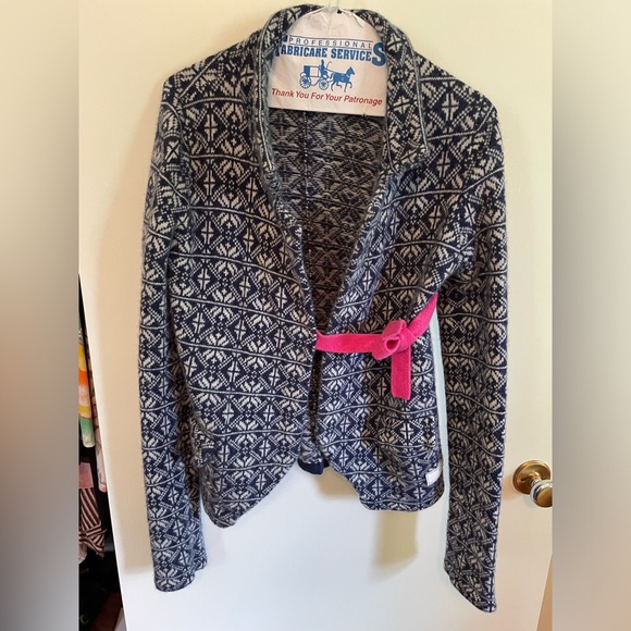 Odd Molly Knit Jacket Cardigan -Navy - Picture 2 of 4